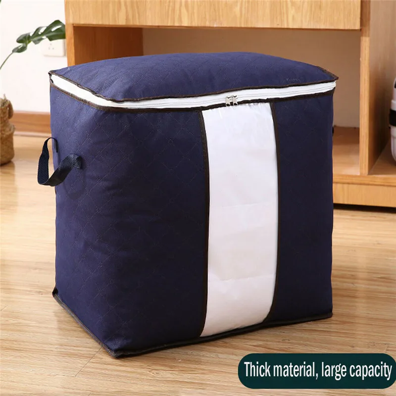 Large Capacity Storage Bag Quilt Clothing Blanket Pillow Sorting New Fashionable 2 Kinds Home Use Organization Hot | Дом и сад