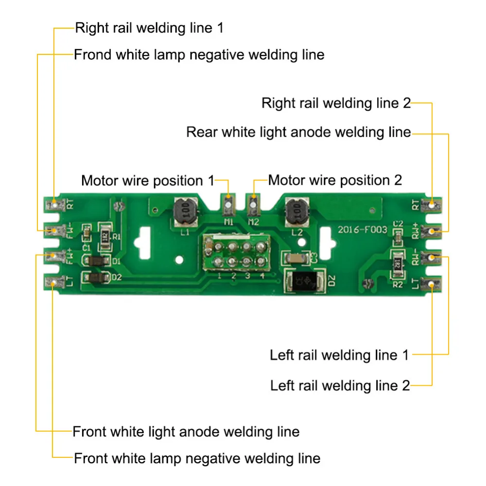 2pcs HO масштабная модель поезда распределительная плата питания 1: 87 со статусными светодиодами для моделирования напряжения постоянного и переменного тока
