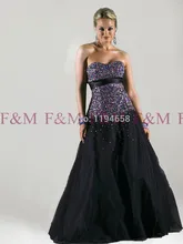 New Fashion Style Beautiful Big Discount Elegant A Line Beading Bling Black Hot Selling Cheap Long Sexy 2014 Evening Dresses