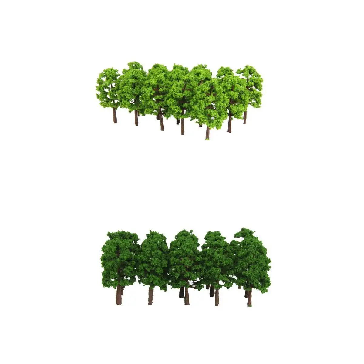 40 Pieces 8cm 1:150 N Scale Plastic Model Trees Railroad Landscape Scenery  model trees to decorate building model, roadway, 6