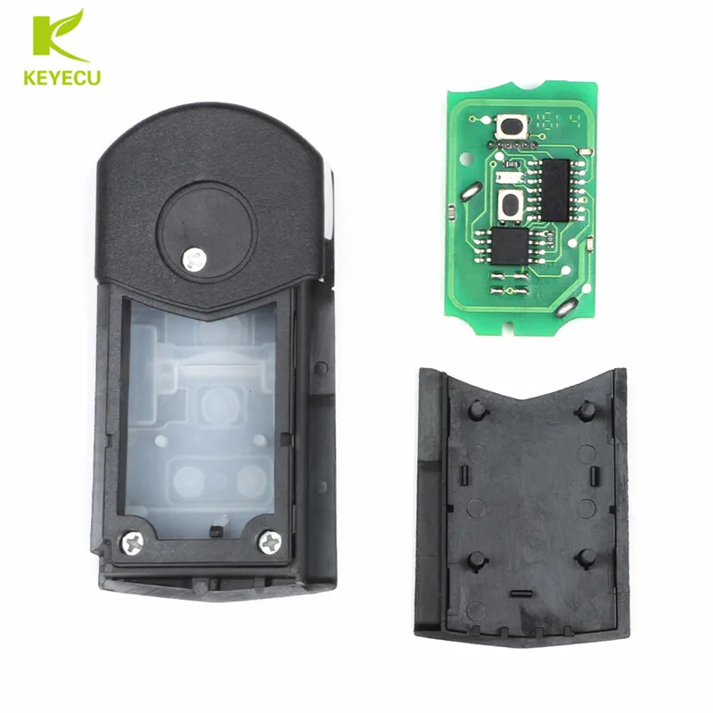 Keyecu-Upgraded-Flip-Remote-Car-Key-Fob-2-Button-433MHz-4D63-for-Mazda-2-DE-series (2)