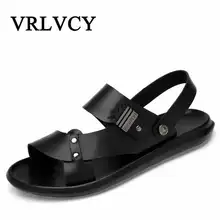 Мужские сандалии летние пляжные сандалии Роскошные брендовые Модные дышащие мужские повседневные мужские туфли