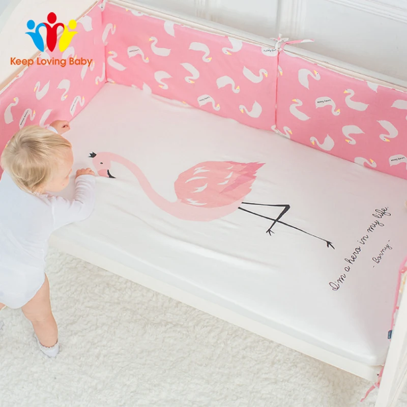 

Cotton Crib Fitted Sheet Baby Bed Mattress Cover Protector Newborn Bedding Sheets Cot Linen Children's Bedspread