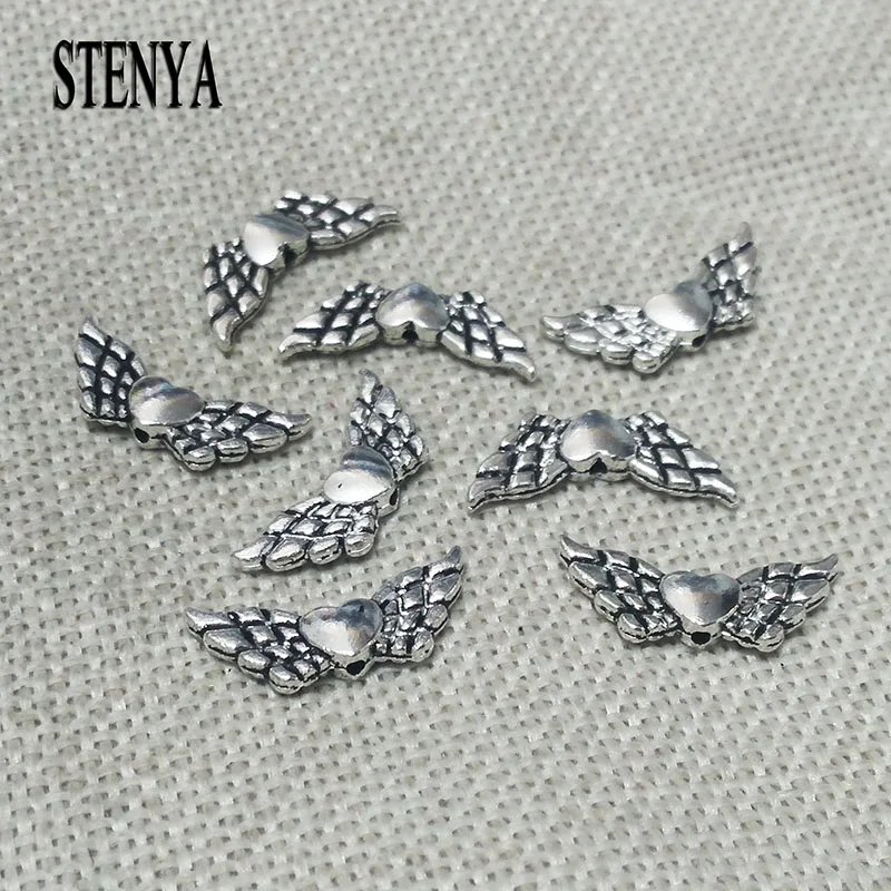 Соединитель античных крыльев подвеска ожерелье серьги фурнитура тибетские