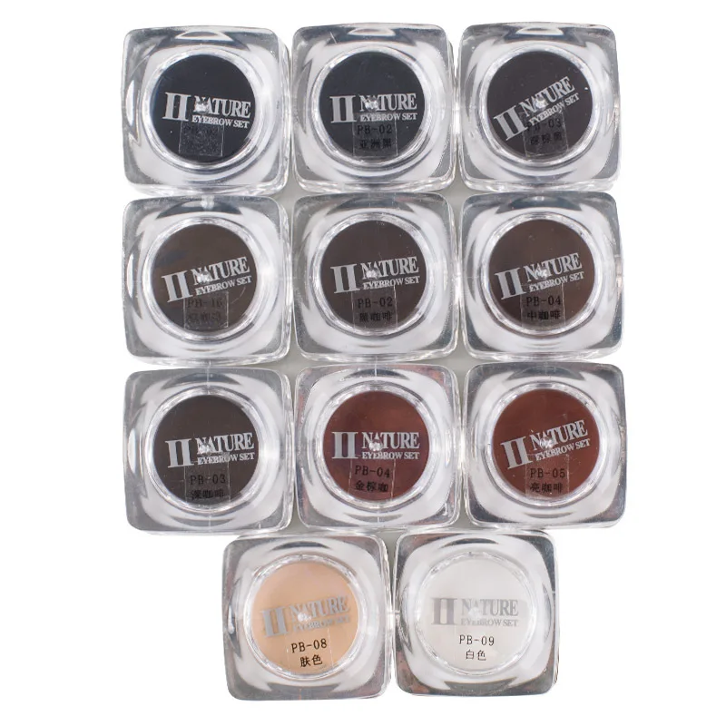 

11pcs colors PCD paste tattoo ink set permanent makeup microblading pigment cosmetic manual paint 5g