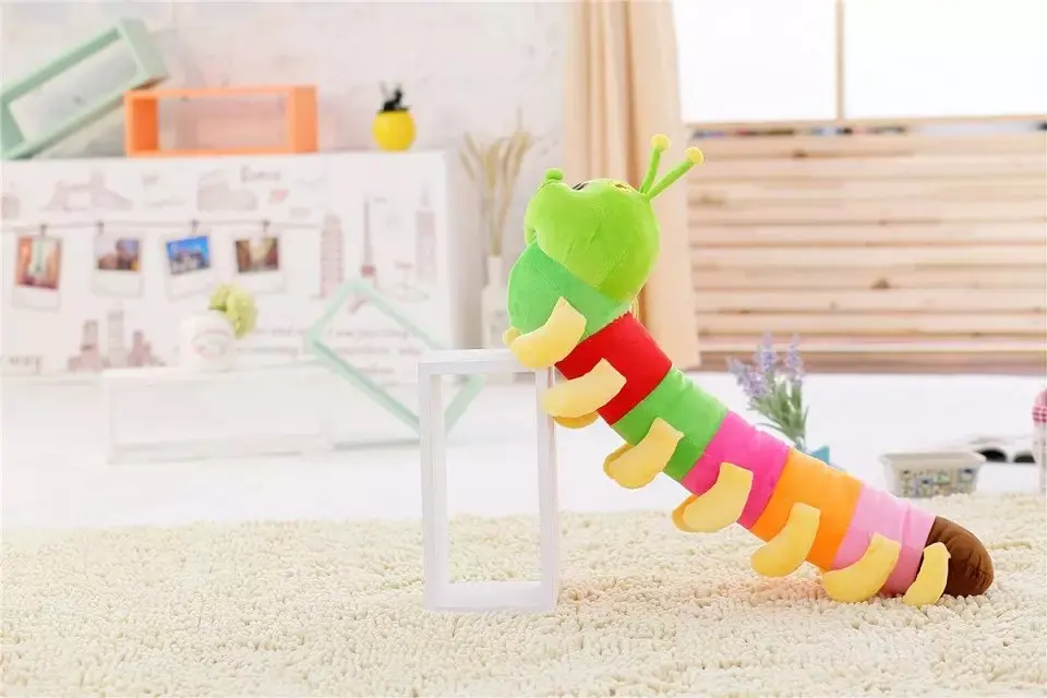 1 шт. 80 см Прекрасный Inchworm игрушки мягкие плюшевые гусеницы держать подушки игрушки куклы для детей ребенка и малыш плюшевые игрушки