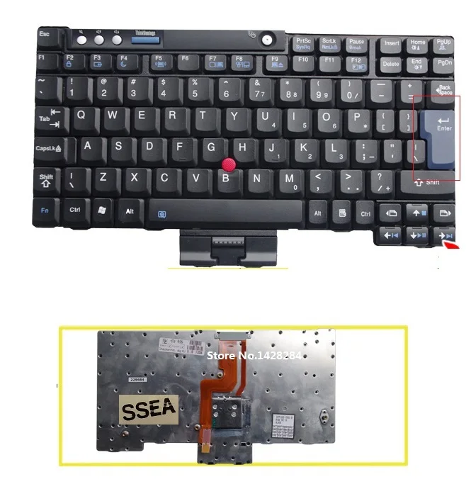 Новая клавиатура SSEA для ноутбука IBM Lenovo ThinkPad X60 X60S X61 X61S X60t X61T бесплатная доставка |