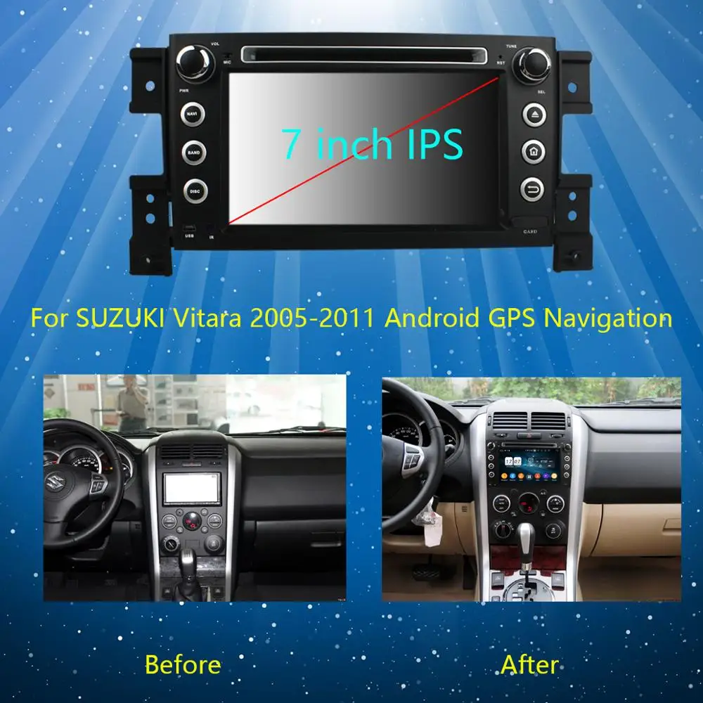 Best 7"IPS 1920*1080 8Core 4GB RAM+64GB ROM Android 9.0 Car DVD Player For Suzuki Grand Vitara 2005-2013 DSP Radio GPS Parrot BT Adas 2 Best 7"IPS 1920*1080 8Core 4GB RAM+64GB ROM Android 9.0 Car DVD Player For Suzuki Grand Vitara 2005-2013 DSP Radio GPS Parrot BT Adas 2
