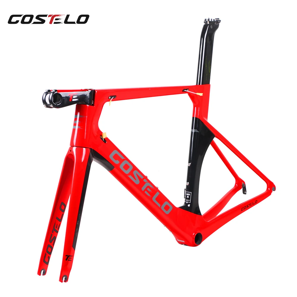 Costelo AEROMACHINE MONOCOQUE one piece Carbon Road Complete Bike Road Bicycle Frame wheels R8000 Group
