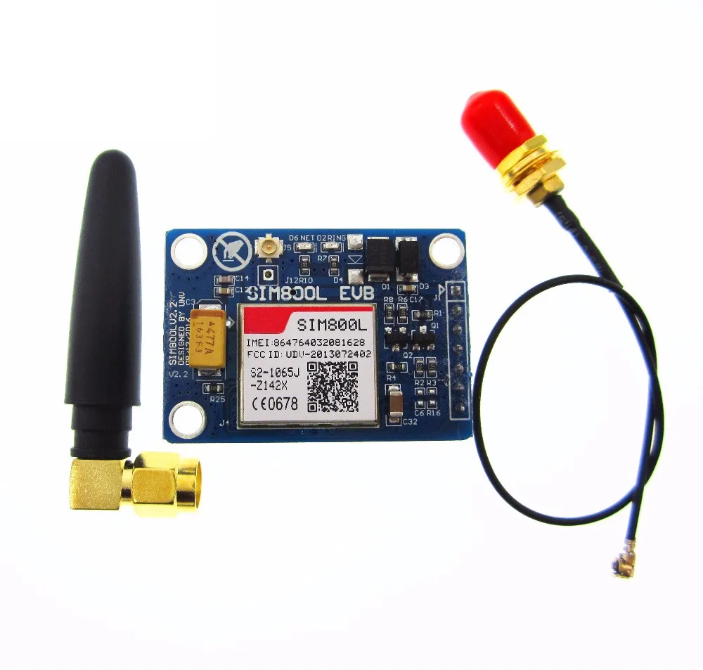 5x SIM800L V2.0 Modulo GSM GPRS Quad-Band - 5V - Con Antenna E Cavo - Per Wireless Communication - Foto 5