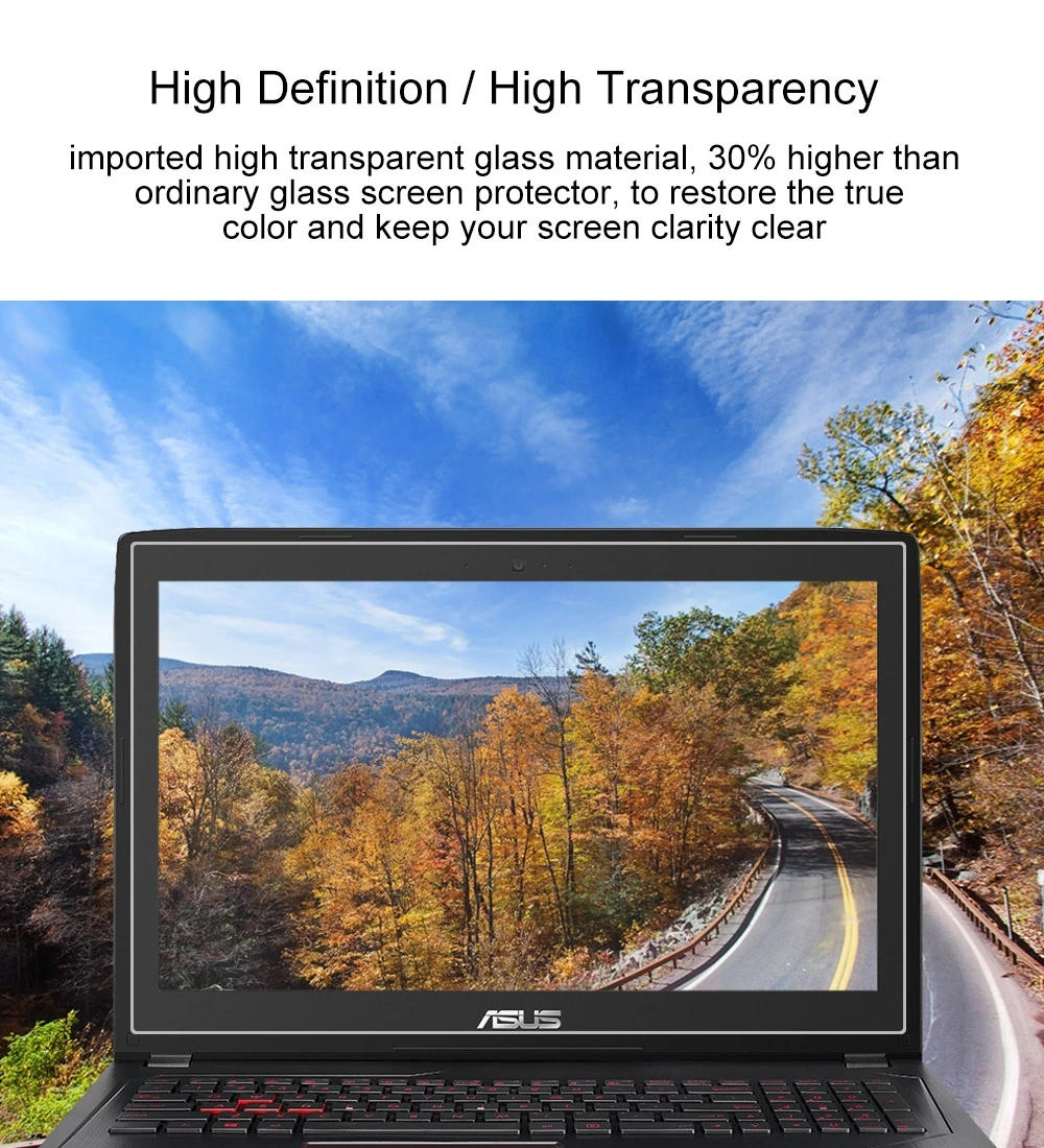 Экран ноутбука HD защитная пленка из закаленного стекла для ASUS FX502VM 15,6 дюймов