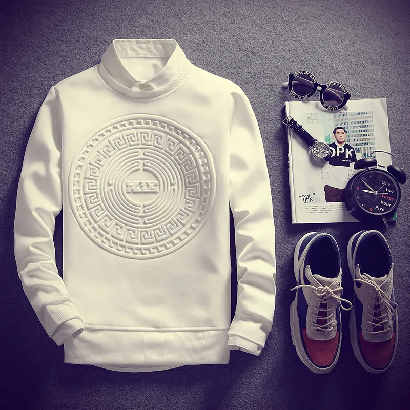 New Fashion Men Sweatshirt Letter Print Hoodie Tracksuits High Quality Pullovers Harajuku Sweatshirt Mens Sudaderas Hombre 5XL