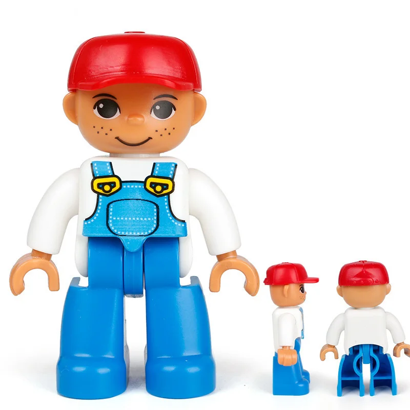 Крупные частицы Diy строительные блоки игрушечные фигурки Обучающие совместимы с дублированные игрушки для детей детские подарки