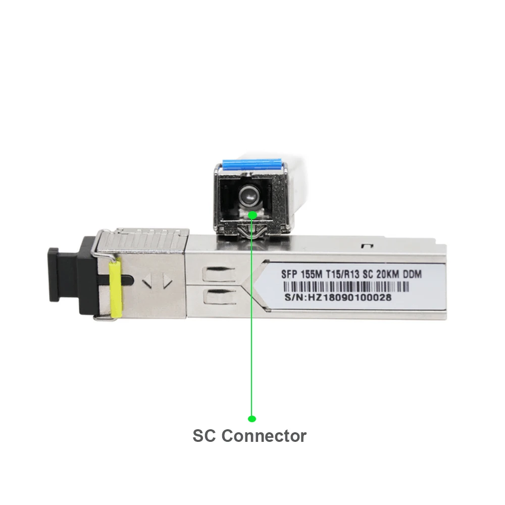 1000 Base-BX приемопередатчик 1,25 Гбит/с BIDI 3-20 км 1310nm/1550nm SFP модули LC/SC разъем