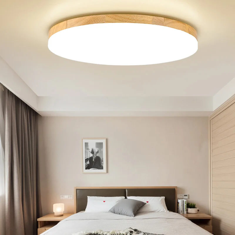 Современный светодиодный светильник MDWELL, деревянная прямоугольная Потолочная люстра для гостиной, круглая/квадратная люстра, современные деревянные светильники