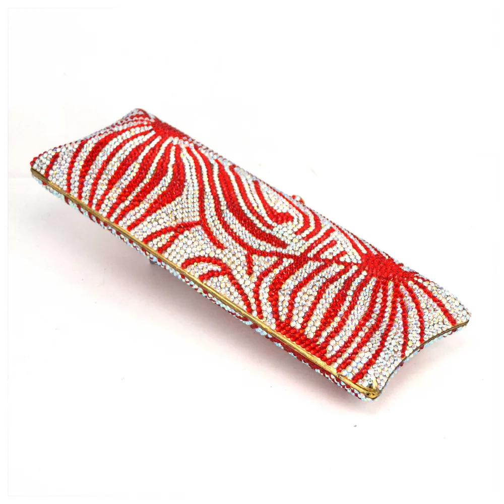 Mariage Soirée Rouge Parti Sac Flamme Cupcake De Femelle Bourse Luxe Paquet Bag D'embrayage Mode Embrayages Pochette Élégante Femmes Longue Cristal Sc541 Xwq66B