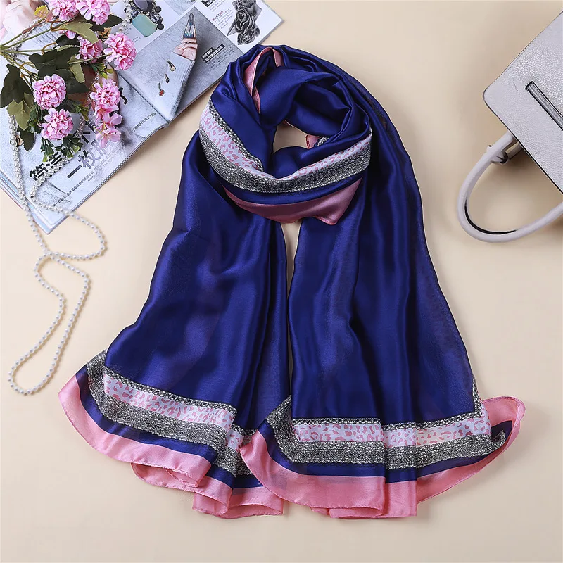 Для женщин шелк шарф, Пляжный платок роскошный обёрточная бумага дизайнер шарфы для женский плед кружево panshmina накидка для пляжа бандана