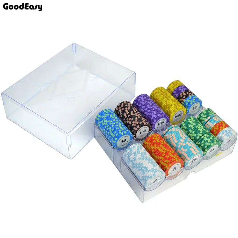 Factory Price Cheap 14g 14 Colors Crown Monte Carlo Clay Poker Chip With Trim Sticker Factory Price Cheap 14g 14 Colors Crown Monte Carlo Clay Poker Chip With Trim Sticker