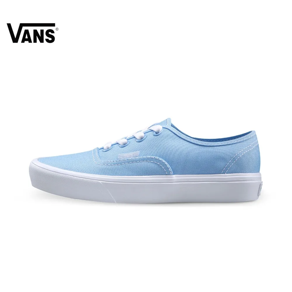 

Original Vans Orange and Blue Color Women's Light Weight Skateboarding Shoes Canvas Sport Shoes Sneakers