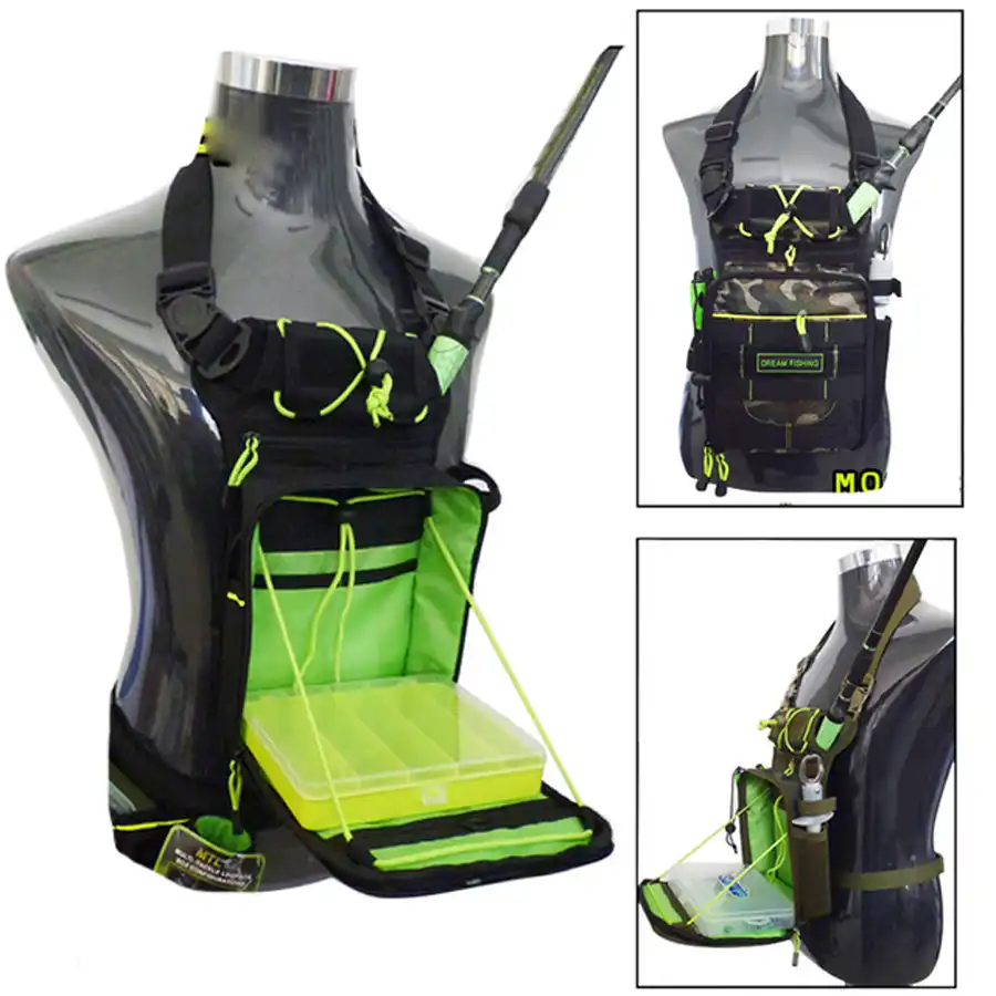 fishing backpack with rod holder