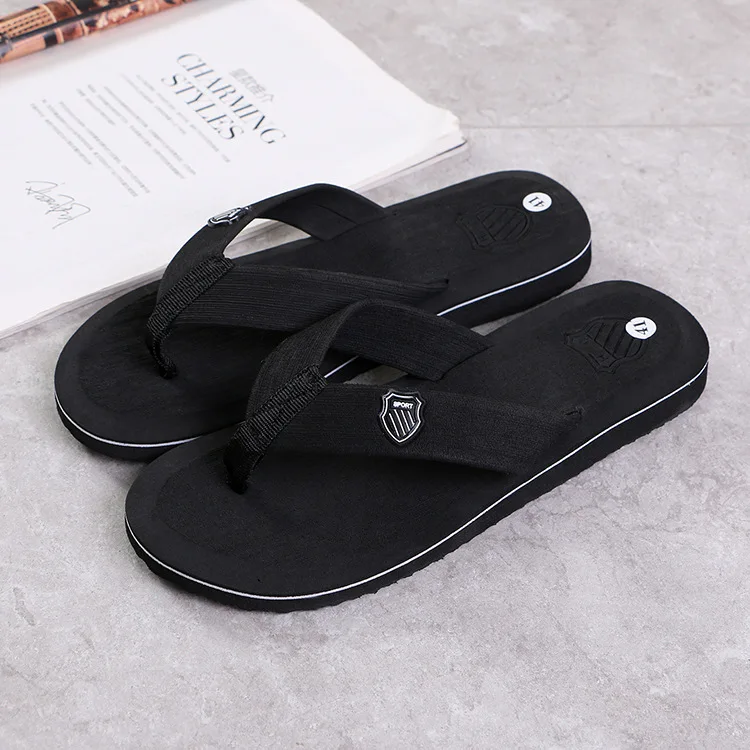 Men Summer Flip Flops Beach Sandals Anti-slip Casual Flat Shoes High Quality Slippers Zapatos Chanclas De Hombre Chaussure Homme