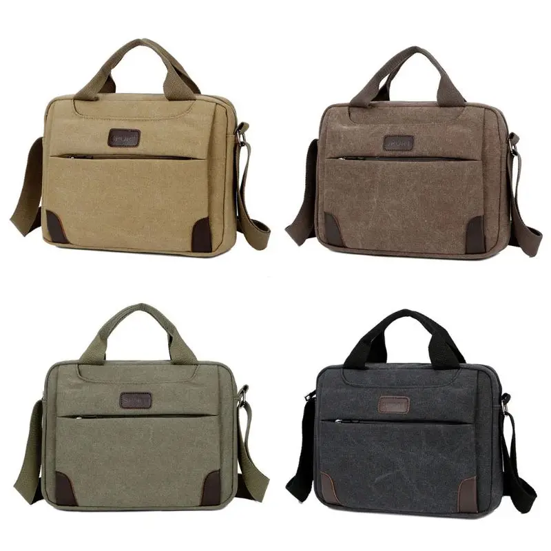  Fashion Men's Canvas Crossbody Hiking Military Messenger Sling Shoulder Bag Satchel Bags 28x6x22cm - 32953677314