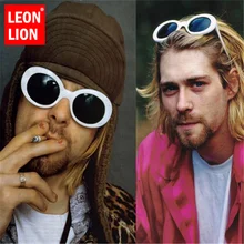 LEONLION plout, овальные солнцезащитные очки, женские очки, Ретро стиль, круглая оправа, очки, классические, мужские, цветные, яркие цвета, солнцезащитные очки, розовые