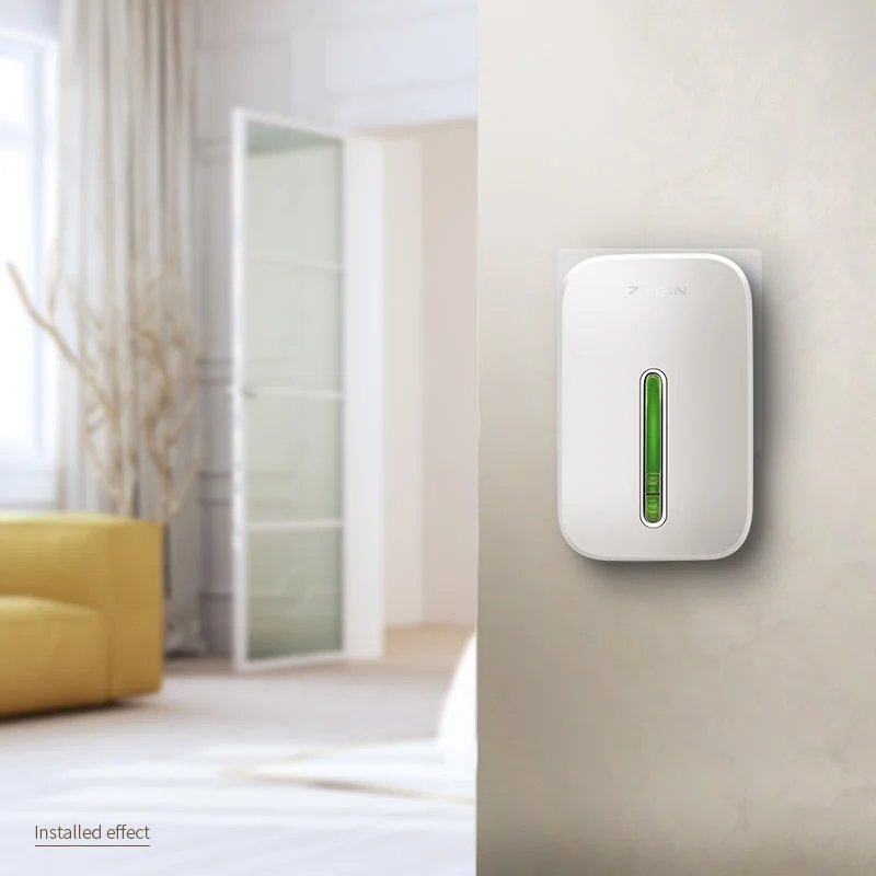 Wireless Doorbell Self Powered Waterproof No Battery EU Plug 1button 1 2 Receiver