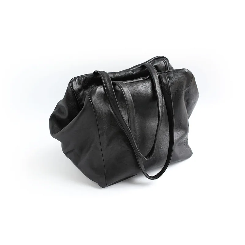 

Vendange European and American style vintage handmade sheepskin shoulder bag/handbag/big bag 2362