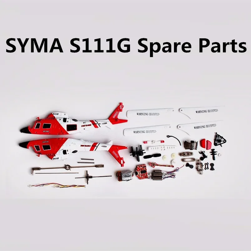 Комплект основной шестерни Syma S111G S111 мотор A B реквизит хвостовые лезвия муфта