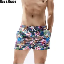 RAY GRACE быстросохнущие пляжные шорты с принтом Спортивные мужские купальная одежда бермуды Surf доска для плавания летняя пляжная одежда