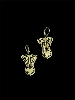 

Trendy Jack Russell Terrier drop earrings gold silver plated wholesale earrings women fashion jewelry from india bridal earing
