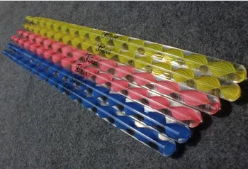 

whole sale Acrylic drum stick Transparent stick 5B multi color 10 pair