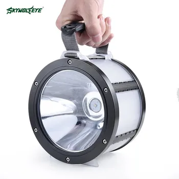 

SKYWOLFEYE Super Big Flashlights lantern LED Camping Hiking High Power Self Flash Lighting Rechargeable USB 7 Modes Camping