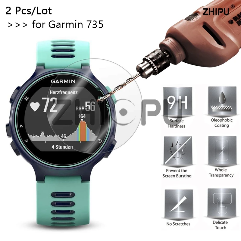 2 шт./лот 9H закаленное стекло для Garmin Forerunner 735XT Защита экрана 735 XT SmartWatch|Защитные