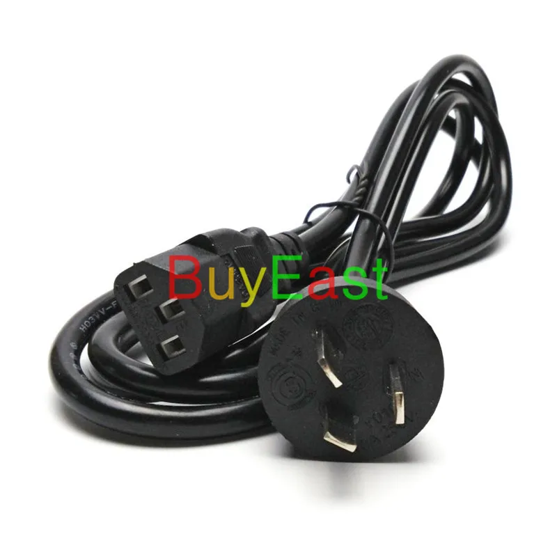 

Australian, New Zealand, China Type I Plug 3 Prong Power Cord Cable 1.8M for Desktop Printers Monitors 10A 250V