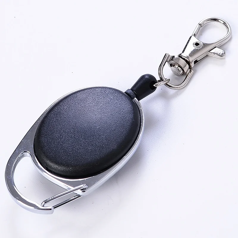 

New Outdoor Tactical Retractable Key Chain Camping Key Ring EDC Key Ring Steel Rope Burglar Keychain