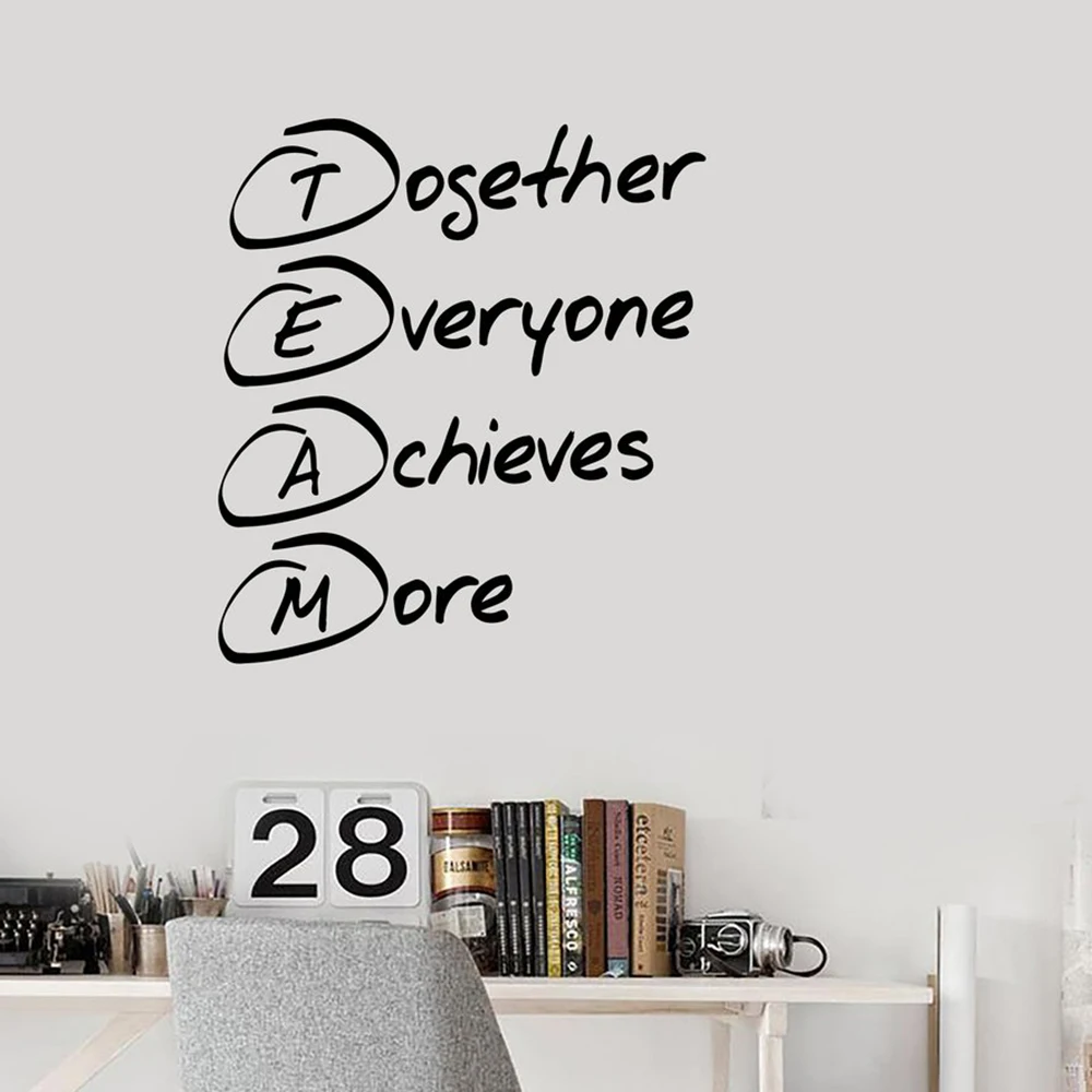 Buy Team Building Decor For Office Vinyl Wall Decal