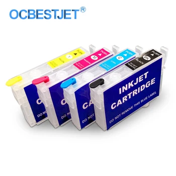 

4 Colors/Set T0891-T0894 Refillable Ink Cartridge For Epson Stylus S20 SX100 SX105 SX115 SX200 SX405 SX410 SX510W SX515W SX600FW