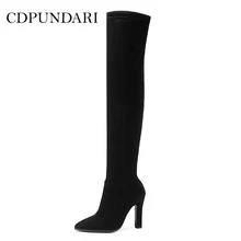 CDPUNDARI/ботфорты на высоком каблуке; женские ботфорты; зимние сапоги; женская обувь; botas mujer bottine femme