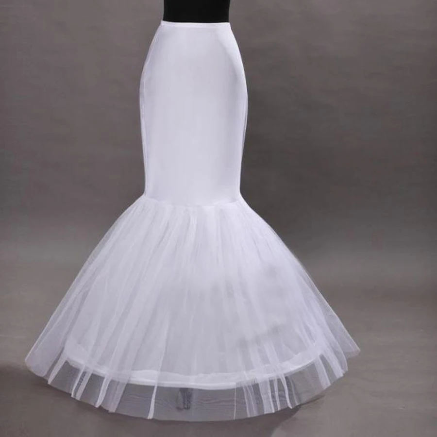 

Saiote para vestido de noiva2019 new tulle 1 hoop tulle black white sexy mermaid petticoat cheap hoepelrok wholesale cancan