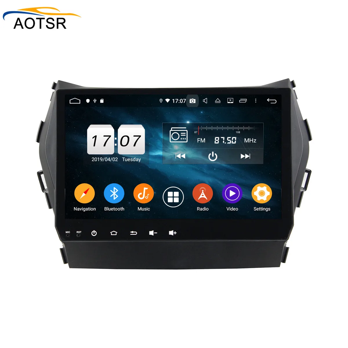 Sale DSP 4G+64G Android 9.0 car multimedia player For Hyundai IX45 2014 2015 2016 car gps navigation radio video stereo BT head unit 4
