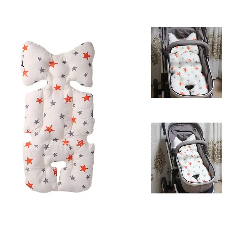 

Cartoon Patterns Warm Stroller Cushion Seat Cover Diaper Pad Cotton Baby Cart Mat Kids Sleeping Mattress Pram Accessories