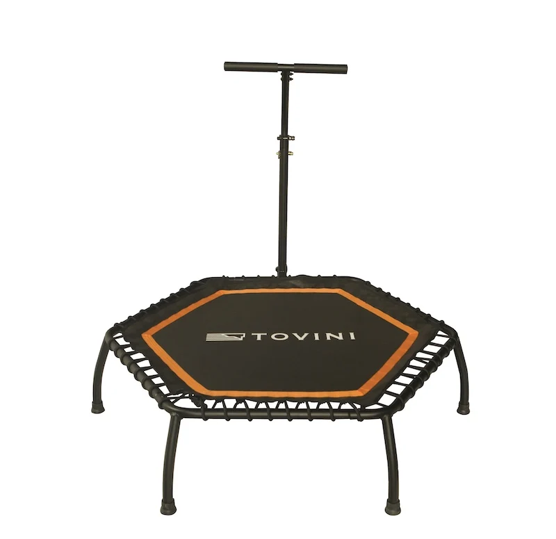 

40 inch steel GYM fitness trampoline for Adults Kids Safety Jump Sports with Adjustable handle bar