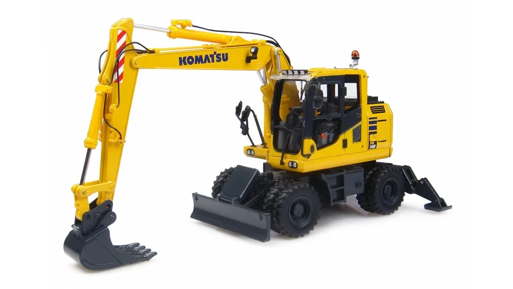 UH-8083 1:50 Komatsu PW148+ 2 колесный экскаватор игрушки