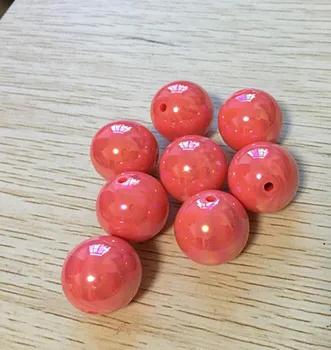 

Newest ! AB guava color 20MM 100pcs/lot chunky Acrylic beads ,Chunky beads for fashion necklace Jewelry!!
