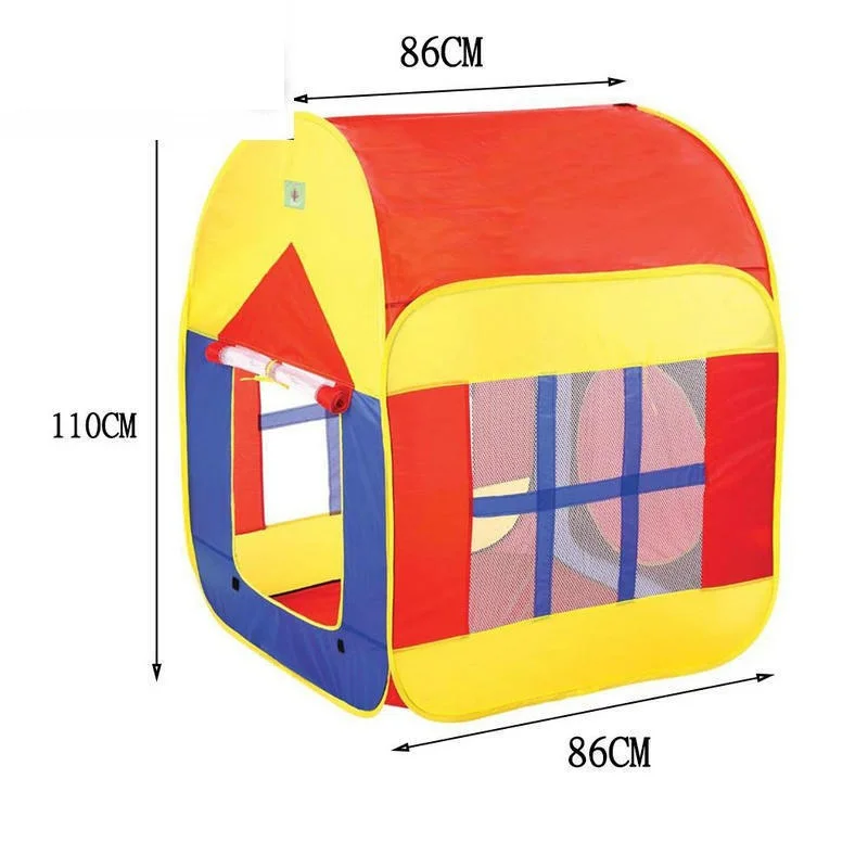 Дворовые детские игровые палатки 86*86*110 см складные дети игрушки палатки дом замок для дома детская игровая палатка рождественский подарок