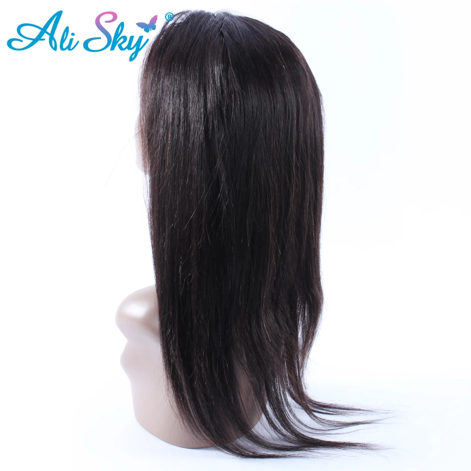Ali Sky Products Brazilian Straight 360 Lace Frontal Closure 10-20 Inch Pre Plucked Natural Hairline Remy Human Hair Extensions Ali-Hair : image Ali Sky Products Brazilian Straight 360 Lace Frontal Closure 10-20 Inch Pre Plucked Natural Hairline Remy Human Hair Extensions Ali-Hair