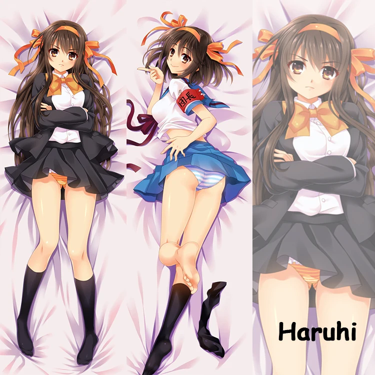 

Lovely Japanese Anime Pillowcase Suzumiya haruhi no yuutsu Haruhi decorative Hugging Body Pillow Case bedding