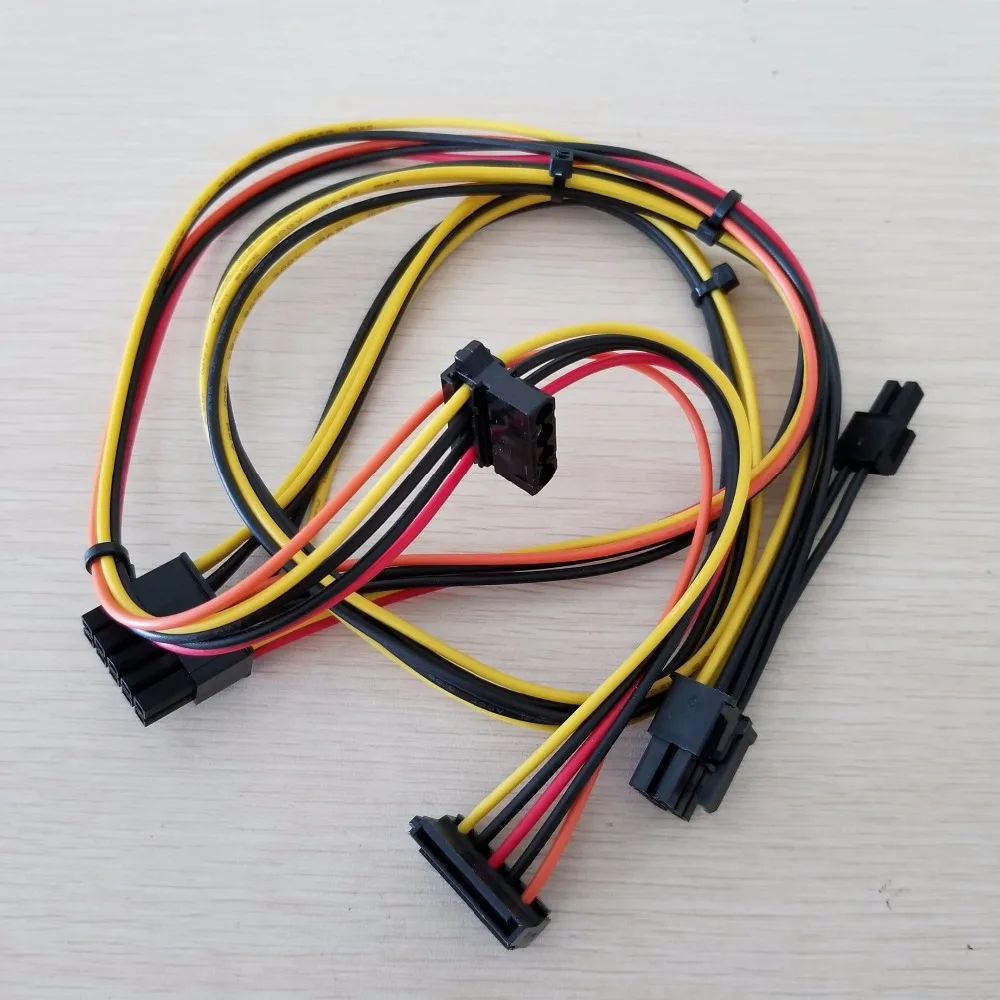 Материнская плата 10Pin к PCI E 8Pin ( 6 + 2 Pin) SATA и 4Pin IDE Molex адаптер кабель питания для